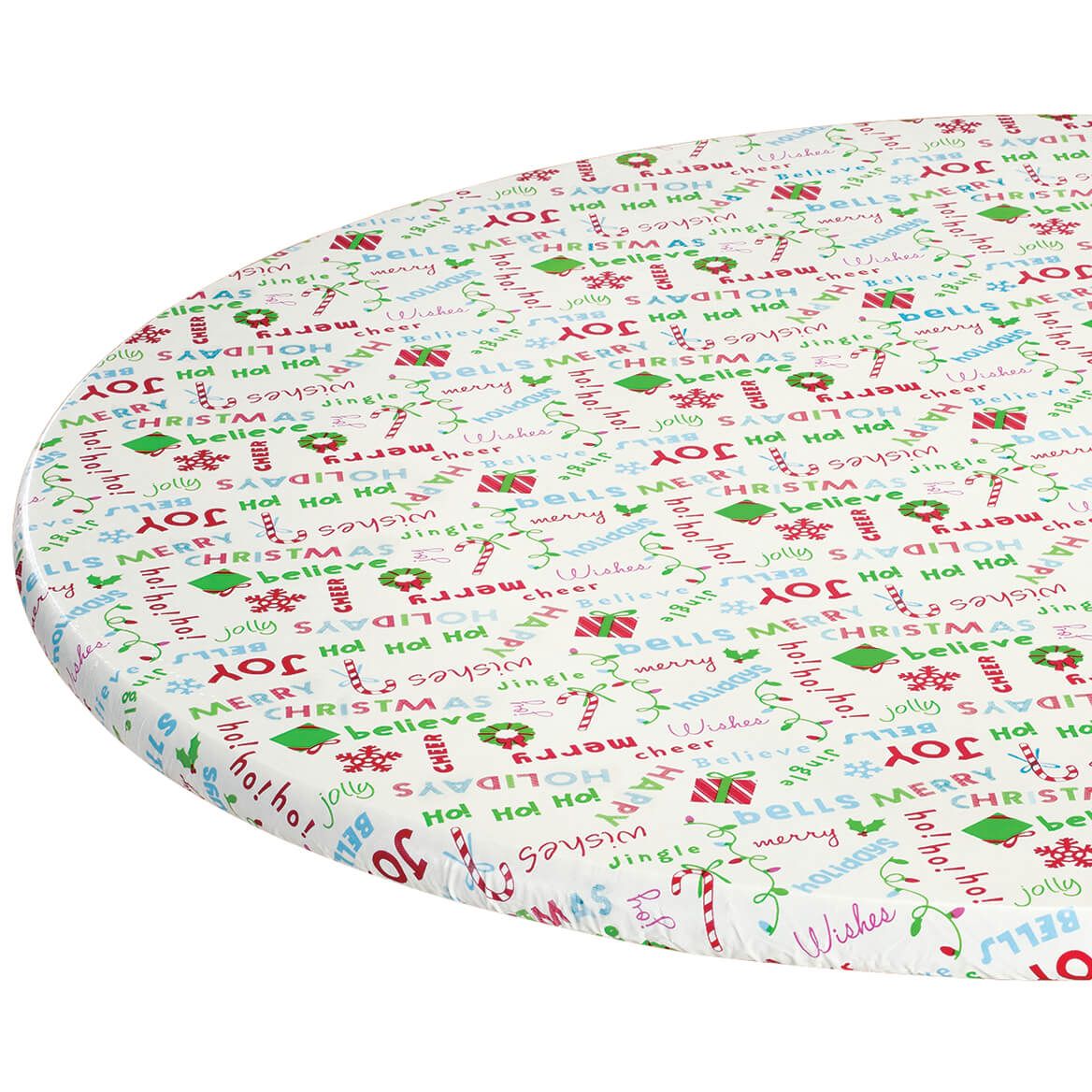 Holiday Expressions Elasticized Vinyl Table Cover by Chef's Pride™ + '-' + 373920