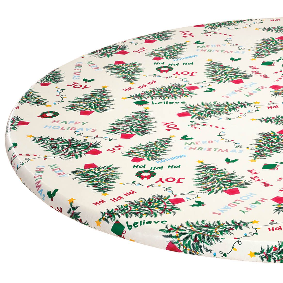 Oh Christmas Tree! Elasticized Vinyl Table Cover by Chef's Pride™ + '-' + 373922