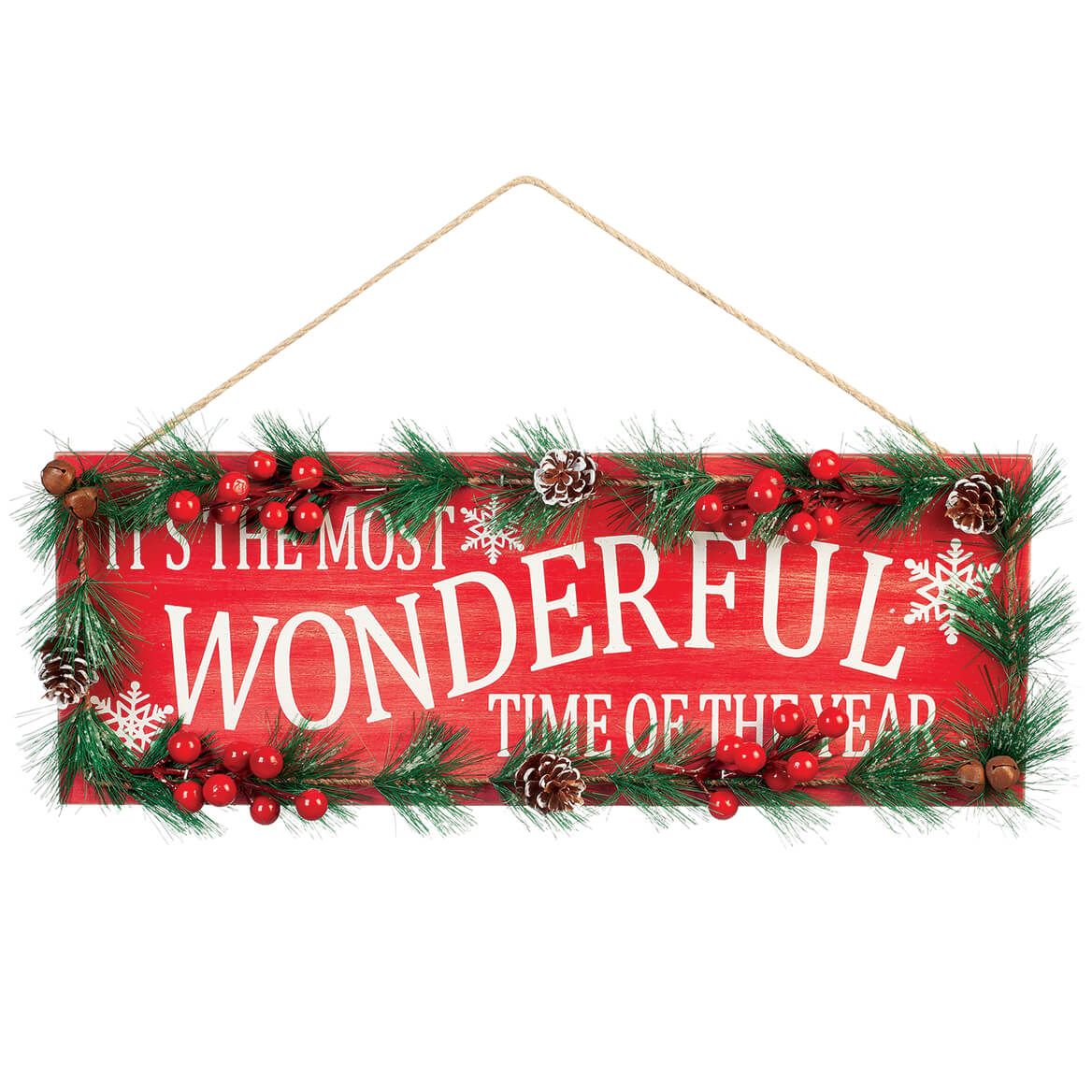Most Wonderful Time Wall Hanging by Holiday Peak™ + '-' + 374034