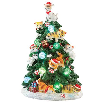 LED Color Changing Cat Christmas Tree-374051
