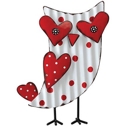 Metal Heart Owl Tabletop Décor by Holiday Peak™-374072