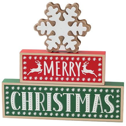 Merry Christmas Tabletop Sign by Holiday Peak™-374138