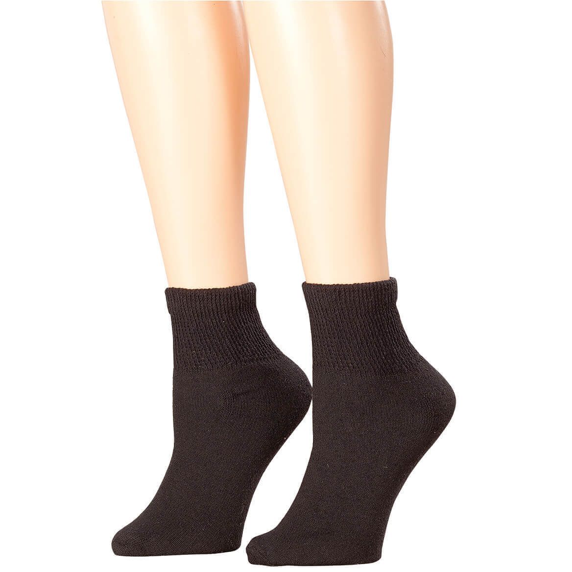 Extra Plush Quarter-Cut Diabetic Socks by Silver Steps™, 3 Pairs + '-' + 374147