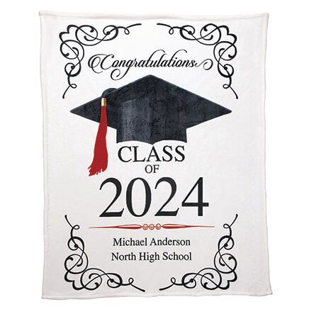 Personalized Graduation Fleece Blanket, 50"x60"-374172