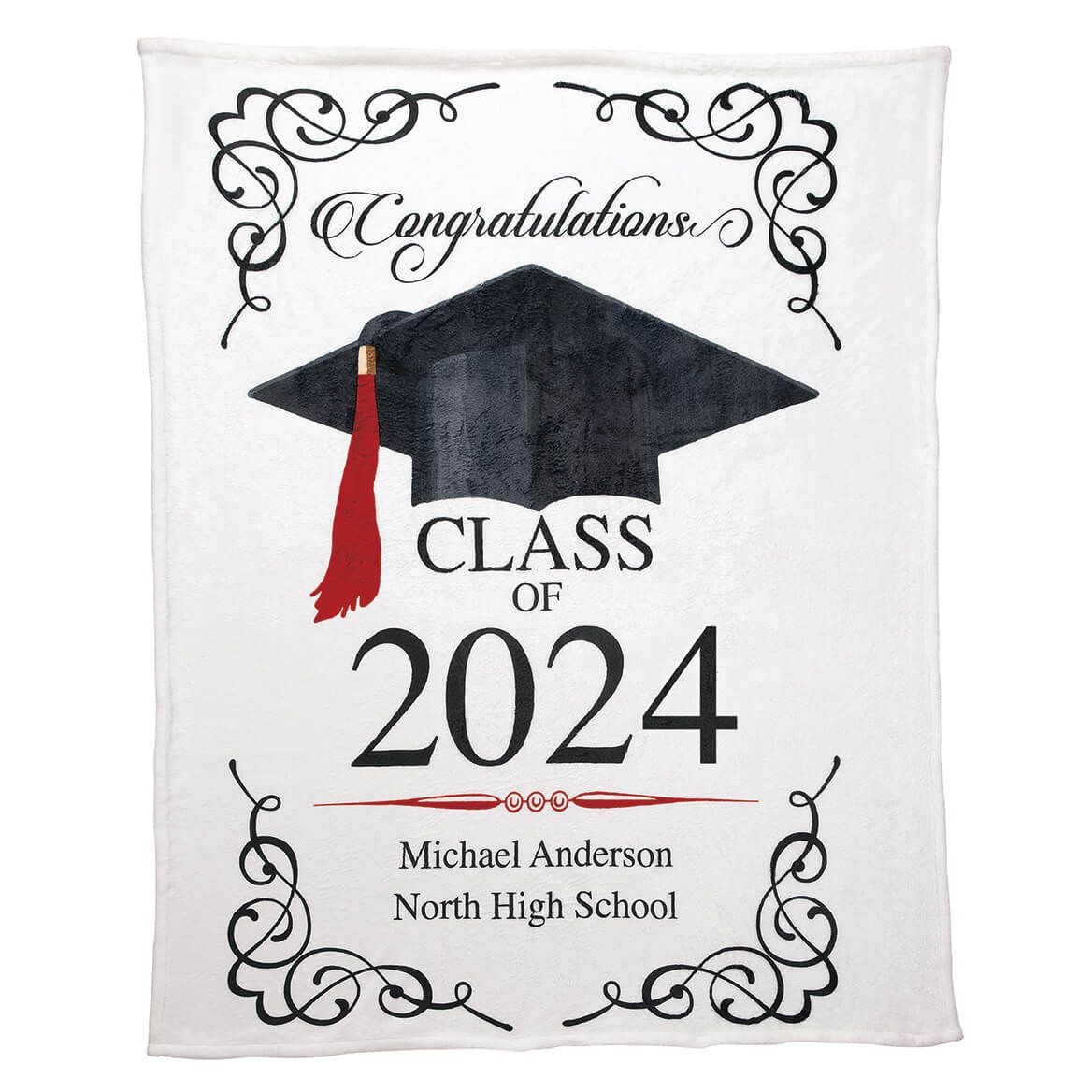 Personalized Graduation Fleece Blanket, 50"x60" + '-' + 374172
