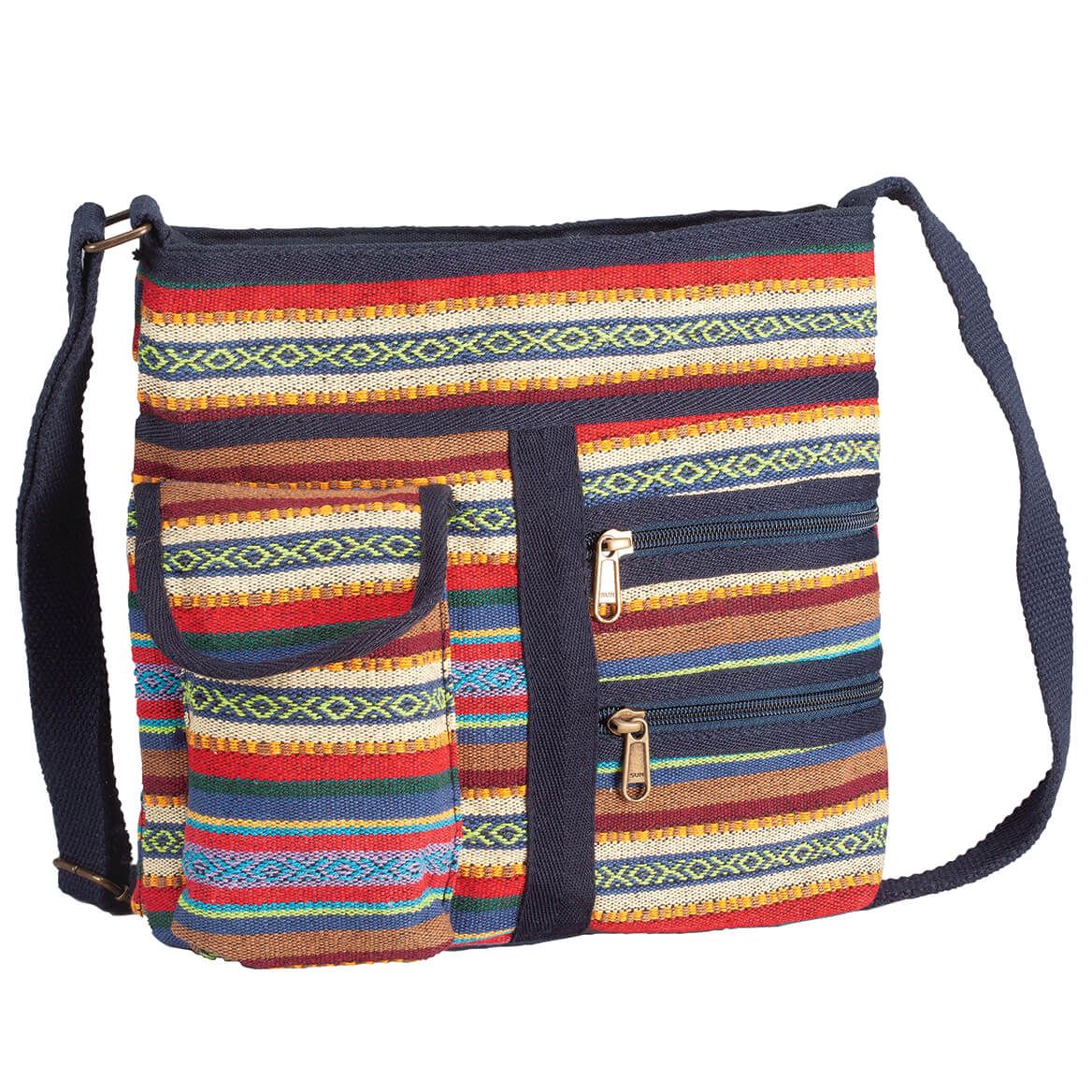 Aztec Tapestry Multi-Pocket Handbag + '-' + 374288