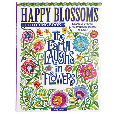 Happy Blossoms Coloring Book-374313