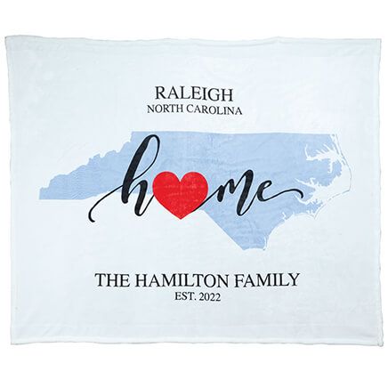 Personalized Home State Throw, 50"x60"-374378