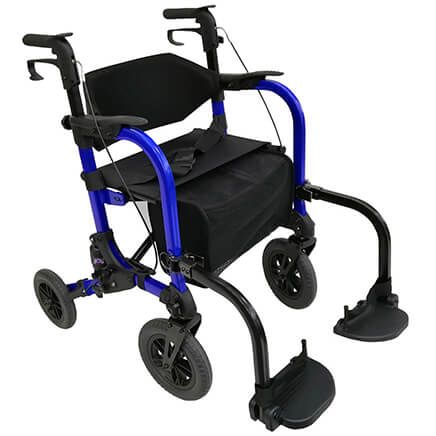 Rollator Walker and Transport Wheelchair Combo by LivingSURE™-374393