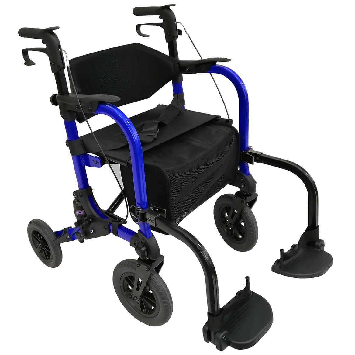 Rollator Walker and Transport Wheelchair Combo by LivingSURE™ + '-' + 374393