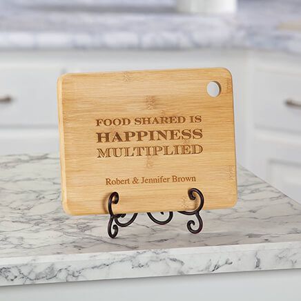 Personalized "Food Shared" Cutting Board-374406