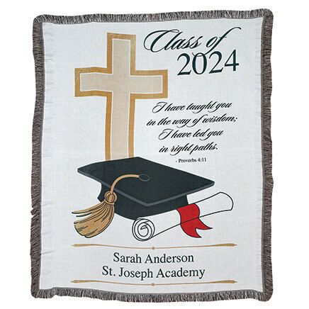 Personalized Religious Graduation Throw-374443
