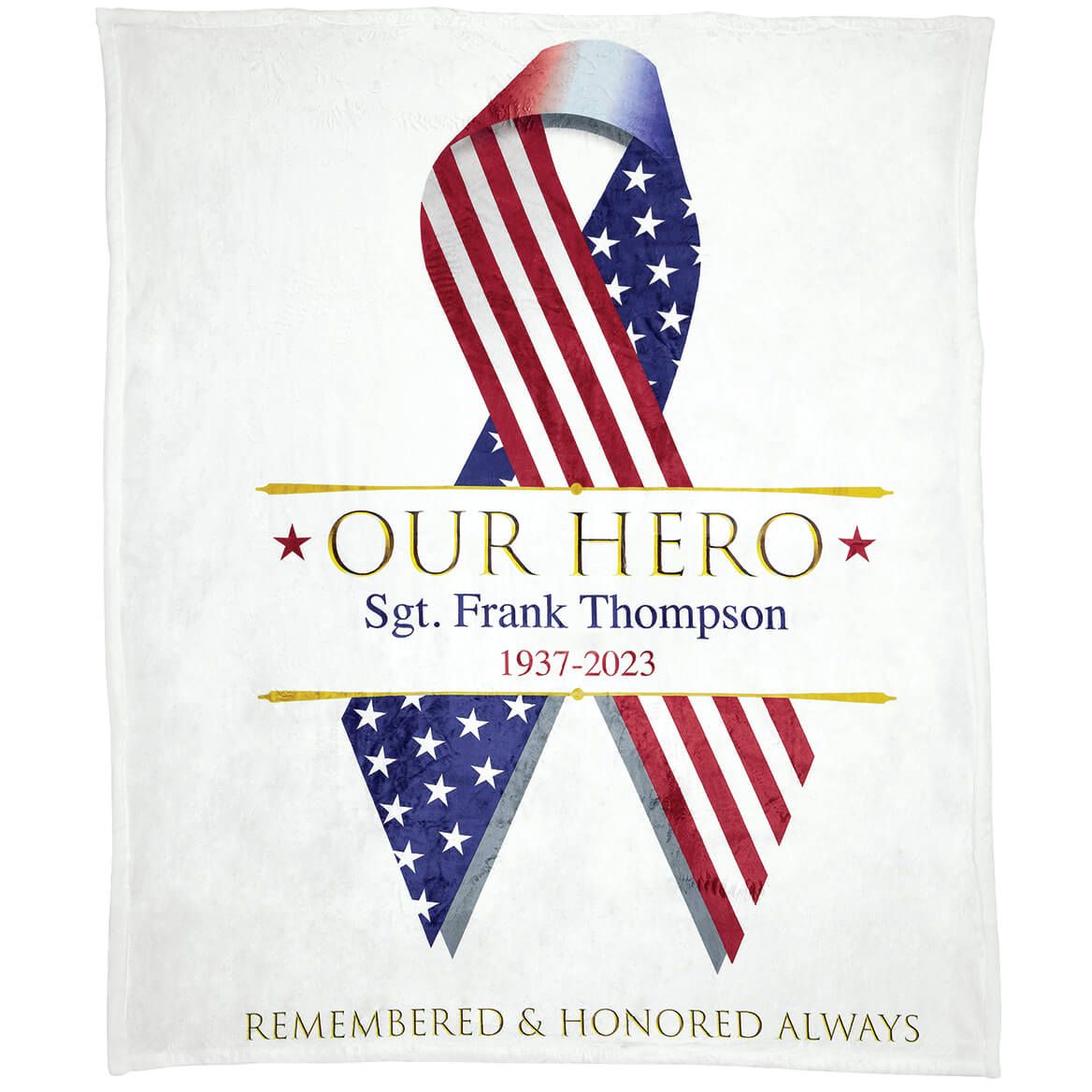 Personalized Veterans Throw + '-' + 374444