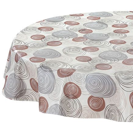 60" Round Circular Pattern Design Vinyl Table Cloth-374500