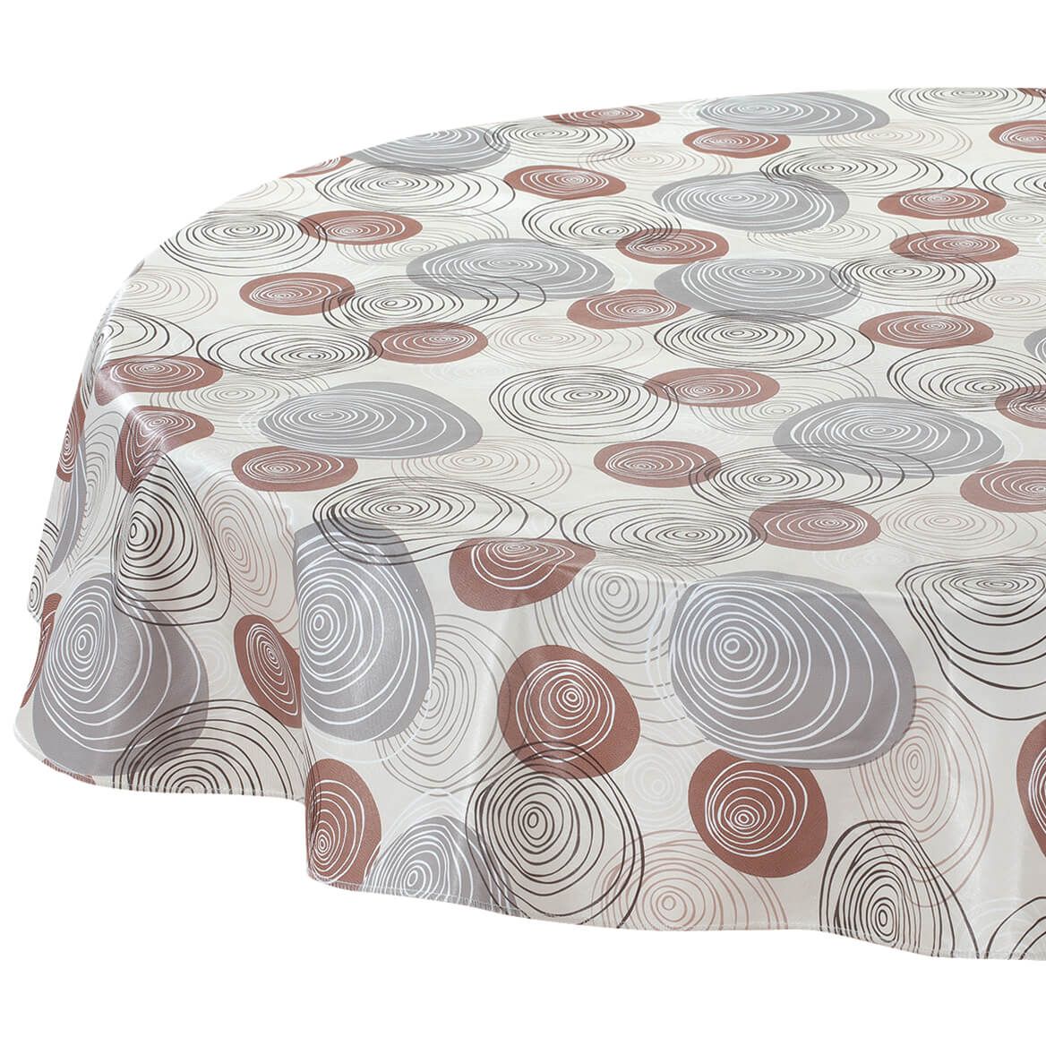 60" Round Circular Pattern Design Vinyl Table Cloth + '-' + 374500