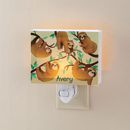 Personalized Sloths Children's Night Light-374529