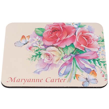 Personalized Rose and Butterfly Mousepad-374623