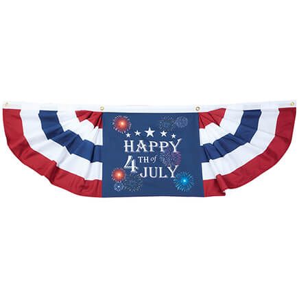 Lighted "Happy Fourth of July" Bunting by Holiday Peak™-374833