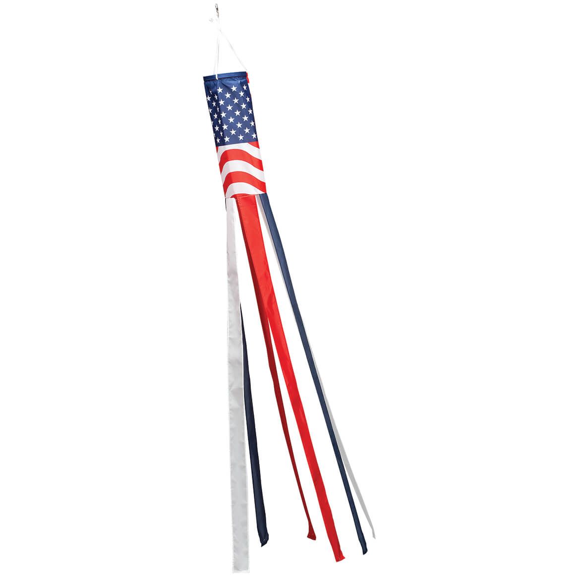 Solar Lighted Patriotic Windsock by Holiday Peak™ + '-' + 374853