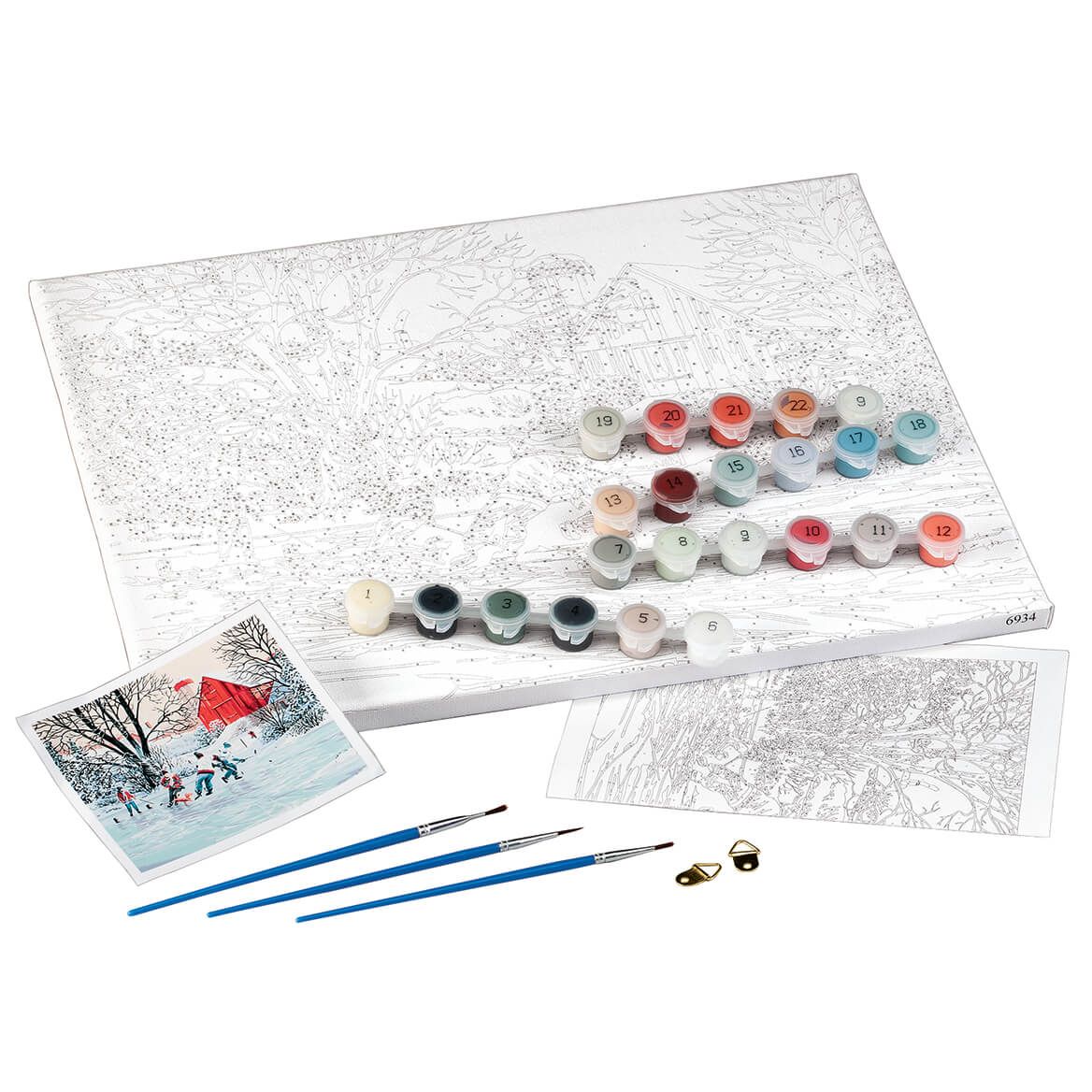 Winter-Themed DIY Paint-By-Number Set + '-' + 375008