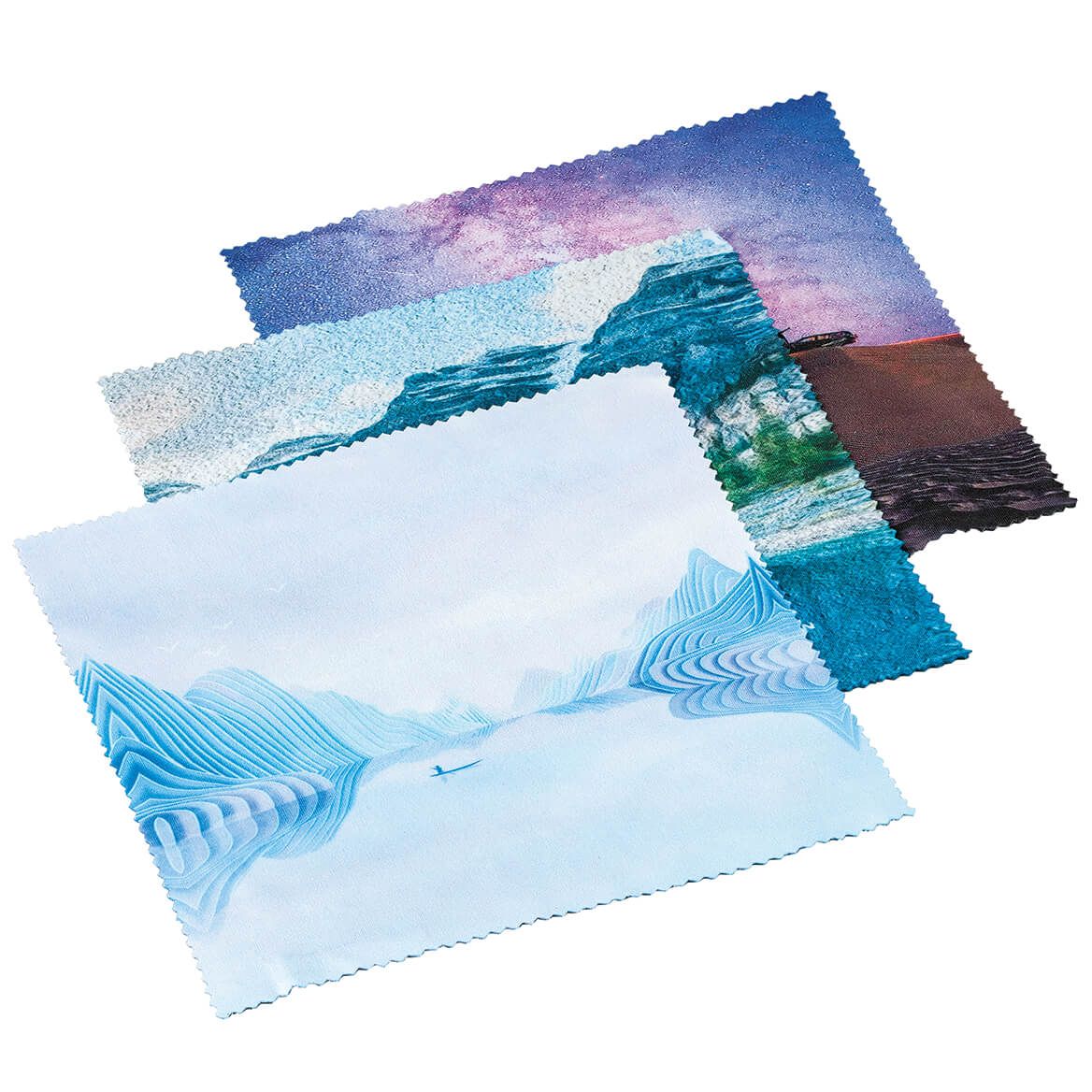 Microfiber Optical Cleaning Cloths, Set of 3 + '-' + 375029