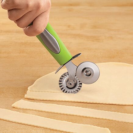 Double Wheel Pastry Cutter by Home Marketplace™-375050