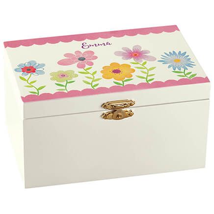 Personalized Floral Children's Jewelry Box-375084