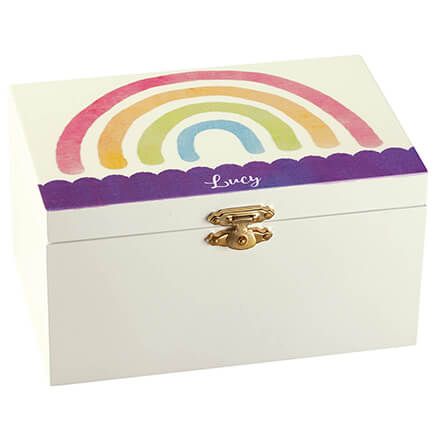 Personalized Rainbow Children's Jewelry Box-375087