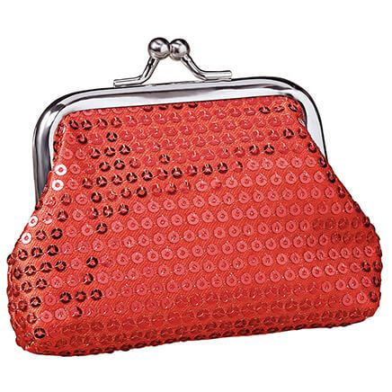 Red Sequin Coin Purse-375350