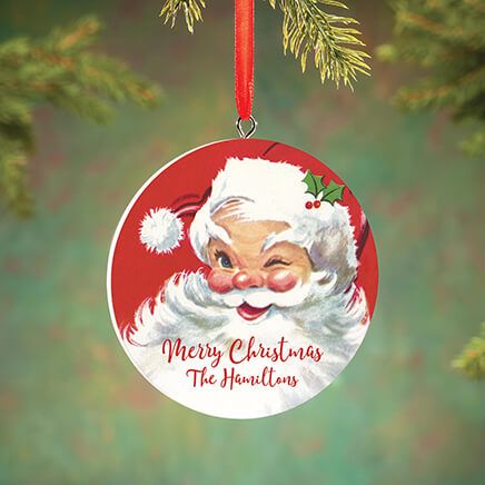 View product details for Personalized Vintage Santa Ornament