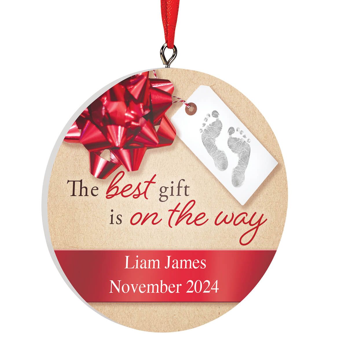 Personalized "The Best Gift is On The Way" Ornament + '-' + 375421