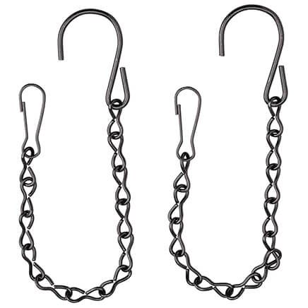 Metal Chains with Hooks, Set of 2-375491