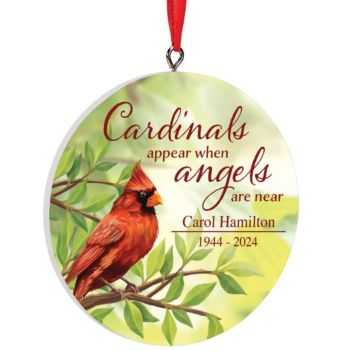 Personalized Cardinal Memorial Ornament + '-' + 375502
