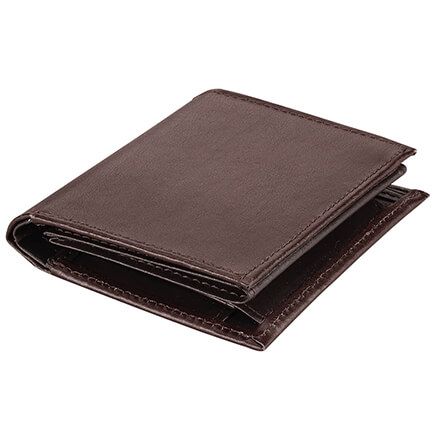 20-Pocket RFID Wallet, Brown-375579