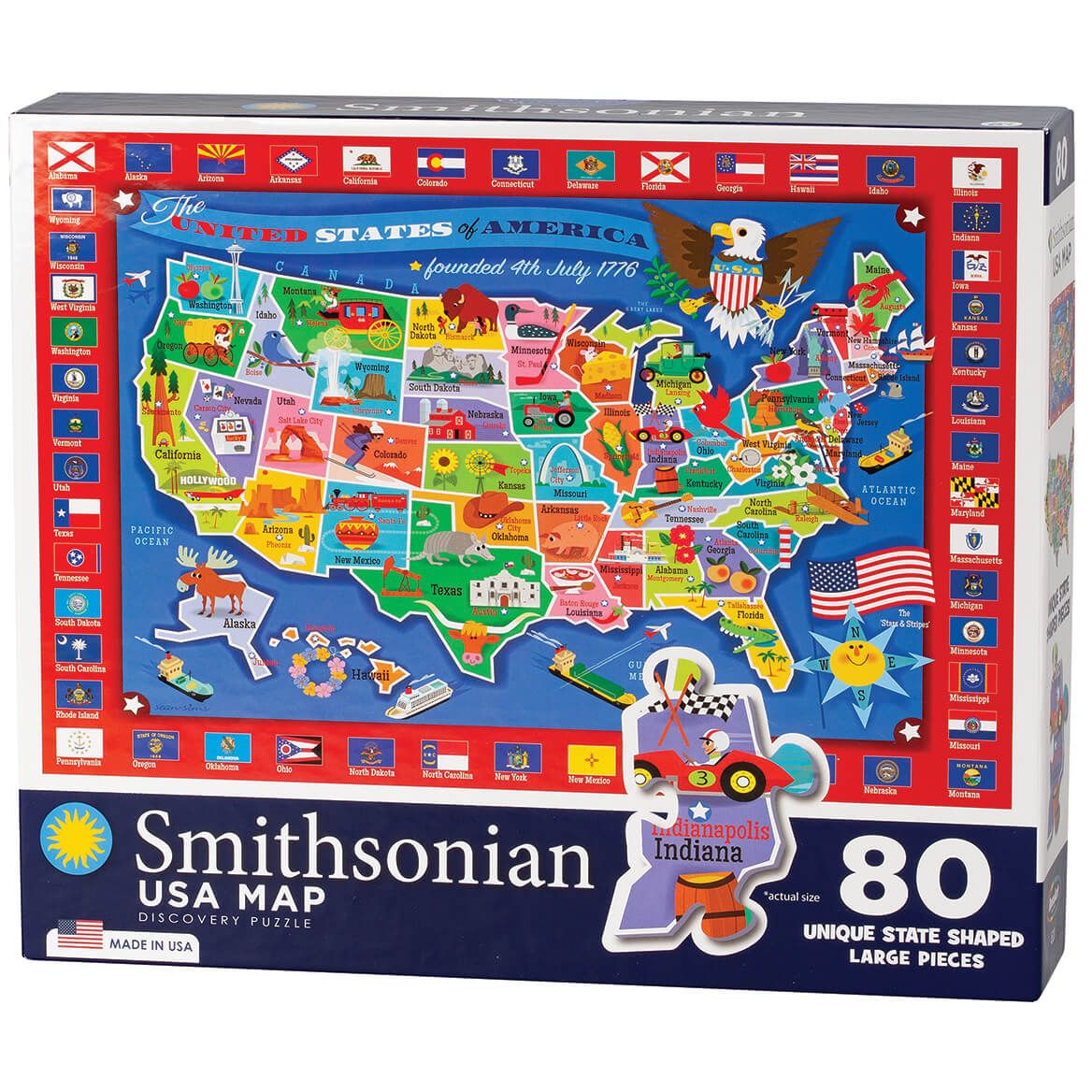 Smithsonian USA Map Puzzle + '-' + 375605