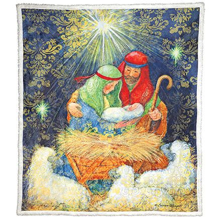 Susan Winget™ Holy Family Sherpa Throw-375668
