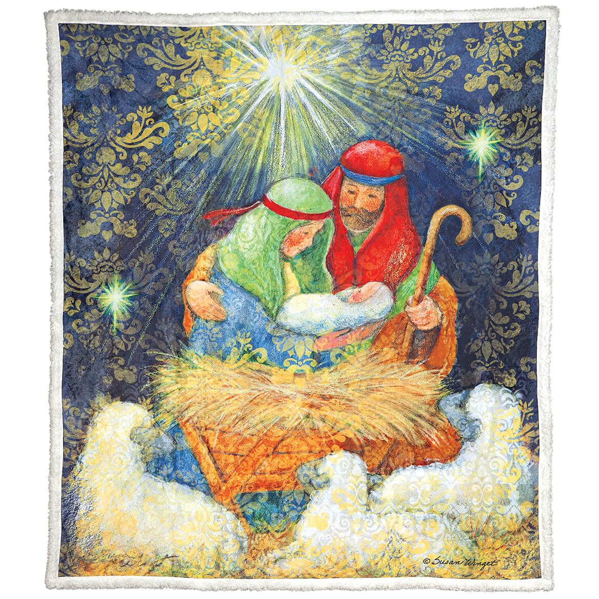 Susan Winget™ Holy Family Sherpa Throw + '-' + 375668