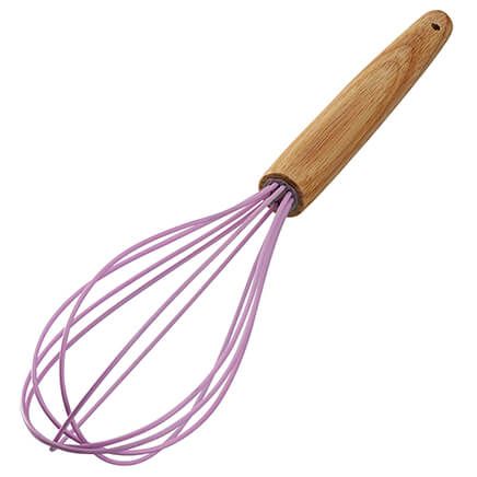 Wood Handle Silicone Whisk-375689