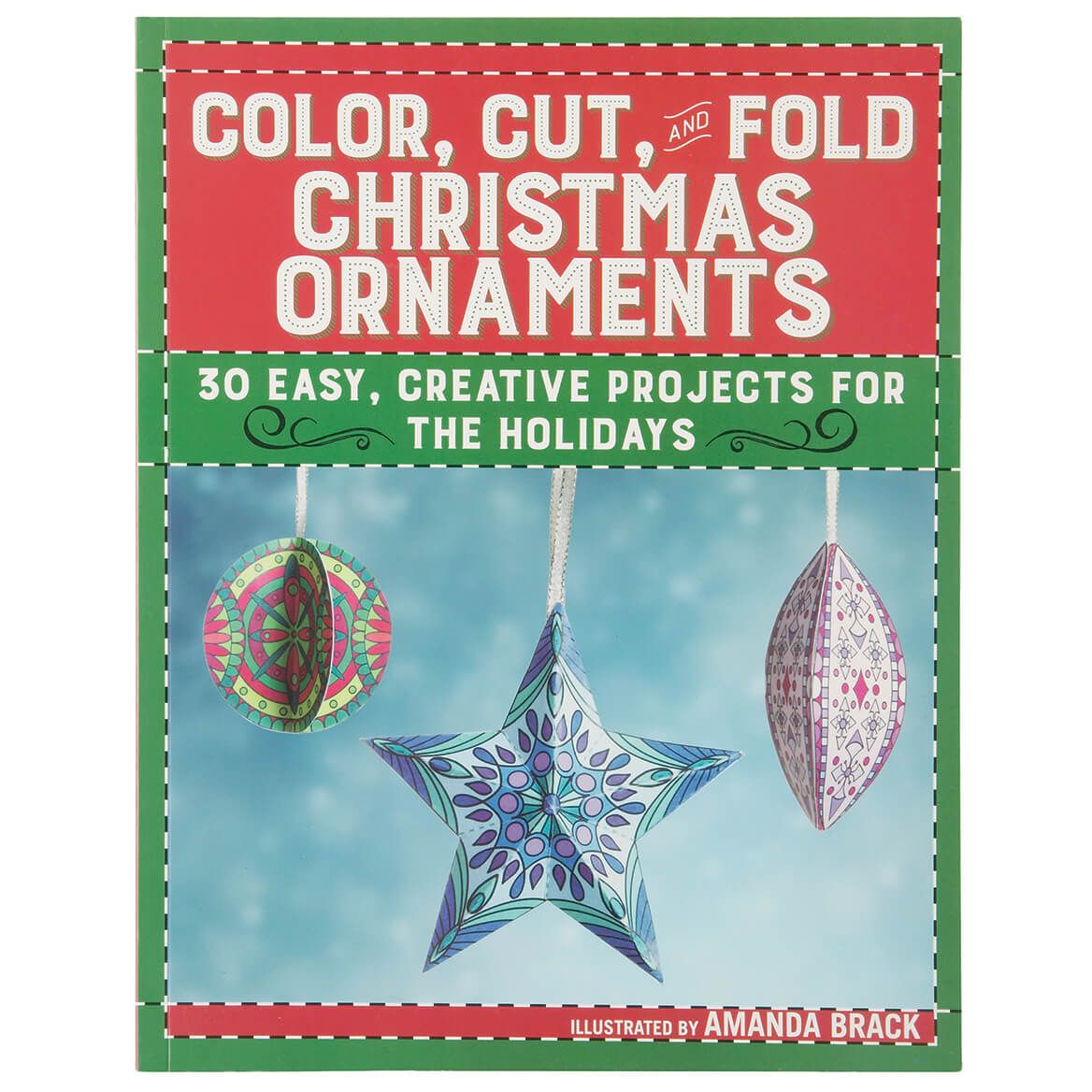 Color, Cut and Fold Christmas Ornament Kit + '-' + 375776