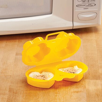 Heart and Flower Microwave Egg Poacher-375795