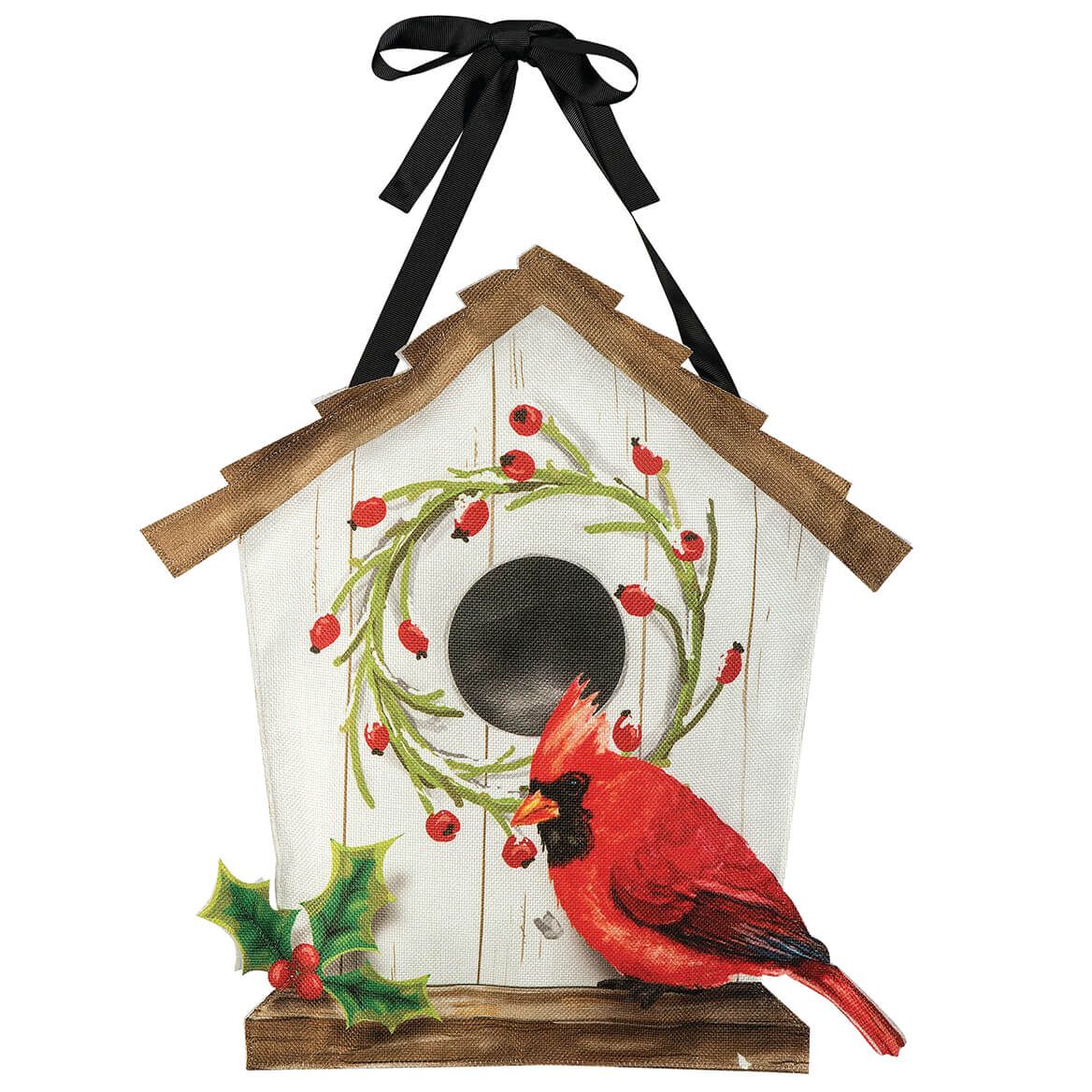 Cardinal Birdhouse Door Hanger By Holiday Peak™ + '-' + 375826