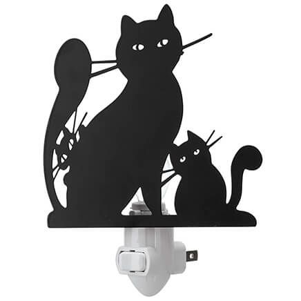 Cat and Kittens Silhouette Nightlight-375846