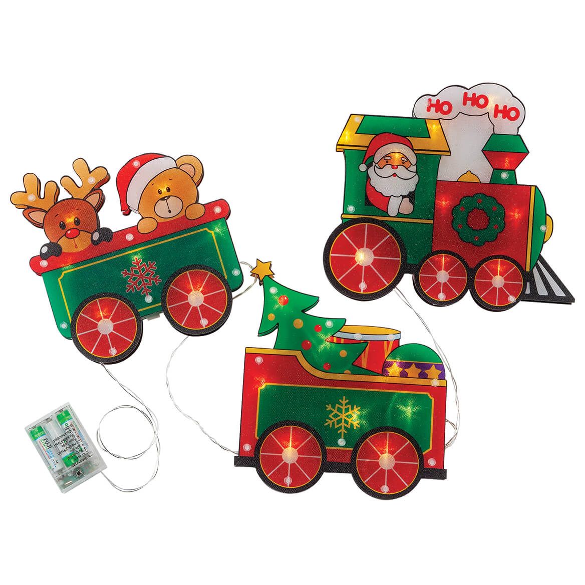 Battery-Operated Santa Train Lights By Holiday Peak™ + '-' + 375864