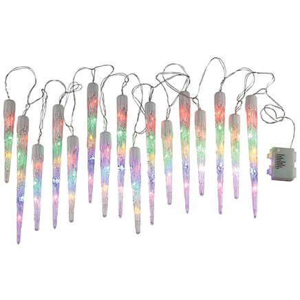 Battery-Operated Icicle Lights By Fox River™ Creations-375870