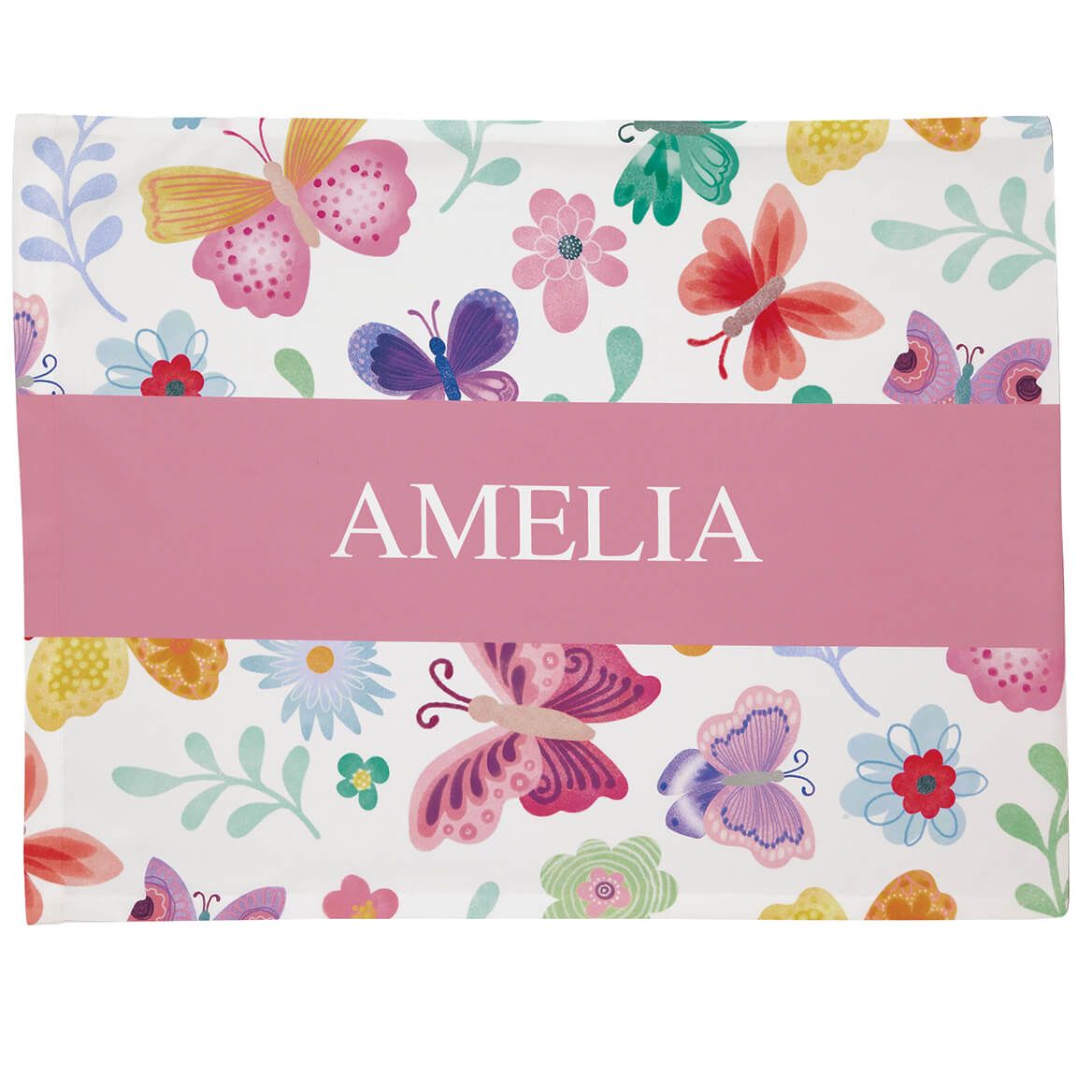 Personalized Butterfly Flowers Pillowcase + '-' + 375887