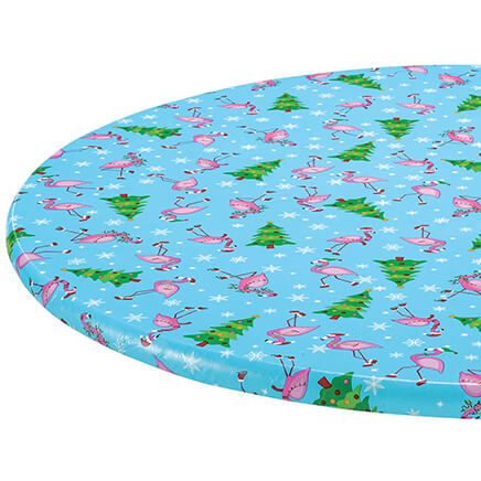 Festive Flamingos Elasticized Table Cover By Chef's Pride™-375927