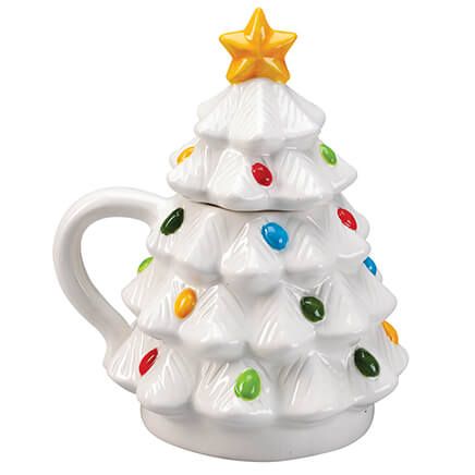 Ceramic Covered Christmas Tree Mug-375936