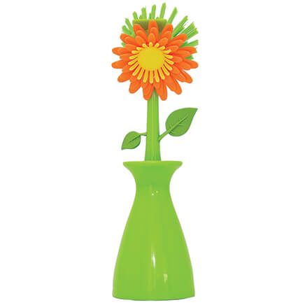 Flower Cleaning Brush With Vase Holder-376005