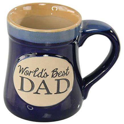 World's Best Dad Blue Stoneware Mug-376237
