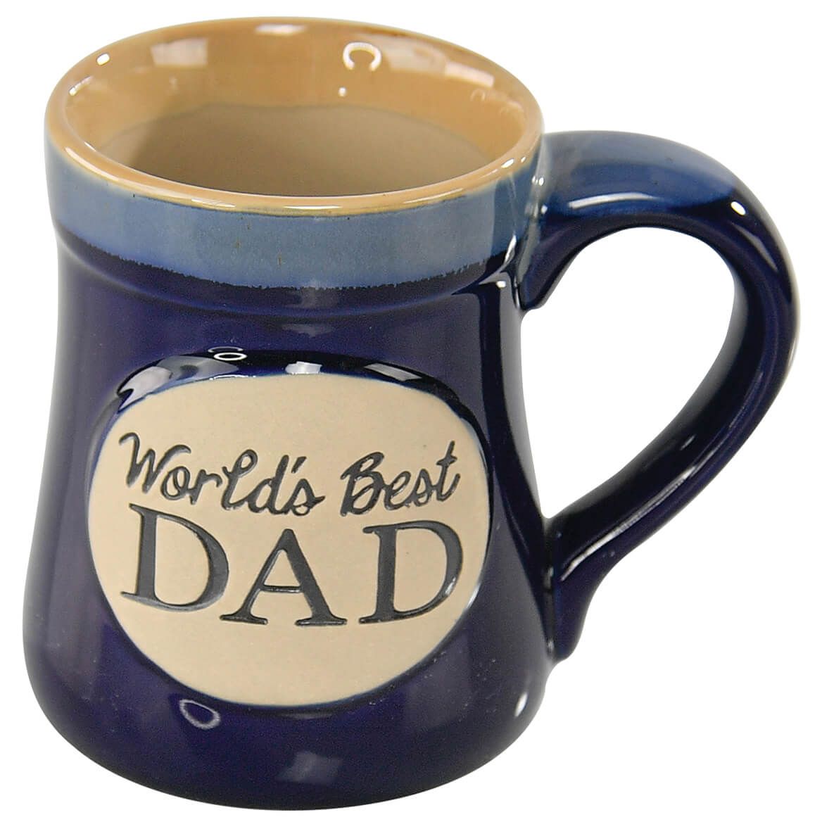 World's Best Dad Blue Stoneware Mug + '-' + 376237